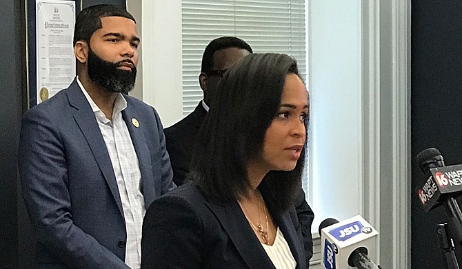 The City's new communications manager, Candice Cole, led a press conference on July 11, 2018, to talk about the City's new approach to interlocal agreements with the Hinds County Board of Supervisors.