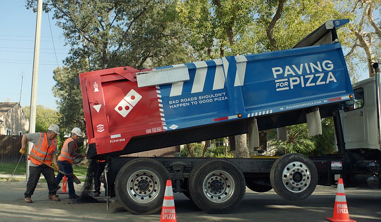 Domino's will fund $5,000 worth of pothole repairs in Jackson as part of its "Paving for Pizza" campaign pending City Council approval at the July 17 meeting.