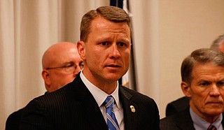 The City of Jackson will apply for a federal violent-crime fighting grant through Project Safe Neighborhoods: the umbrella program over U.S. Attorney Mike Hurst's iteration, Project EJECT. He is pictured here at a press conference in April 2018.