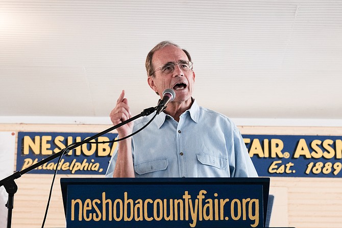 Secretary of State Delbert Hosemann announced at the Neshoba County Fair on Aug. 1, 2018, that he does not plan to seek re-election, but to run for an officer higher on the Mississippi ballot. Photo by Ashton Pittman