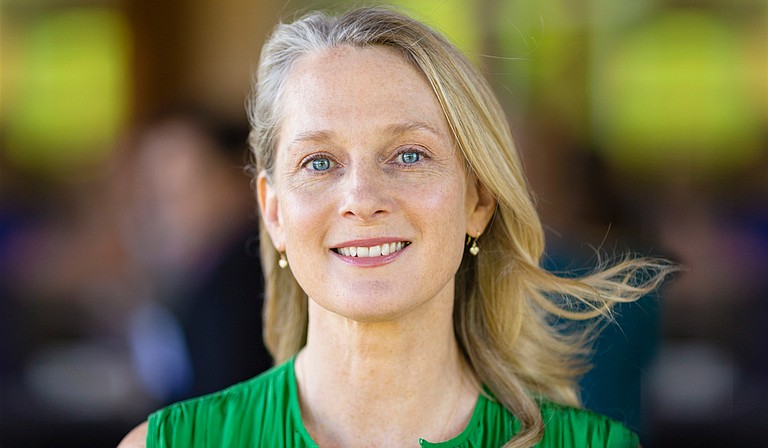 Author Piper Kerman sat on a prison education panel on Aug. 23, 2018, saying America needs to rethink its historic obsession with harsh punishment. She defended protesters who interrupted the panel in its second hour supporting a national prison strike.