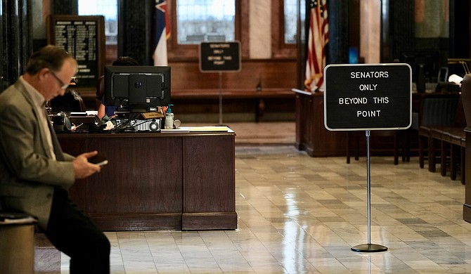 At a special session of the Legislature at the Mississippi State Capitol in Jackson on Aug. 23, 2018, state senators debated and passed a bill to create a state lottery. Some senators complained that the legislation had been kept secret until the morning of the vote.