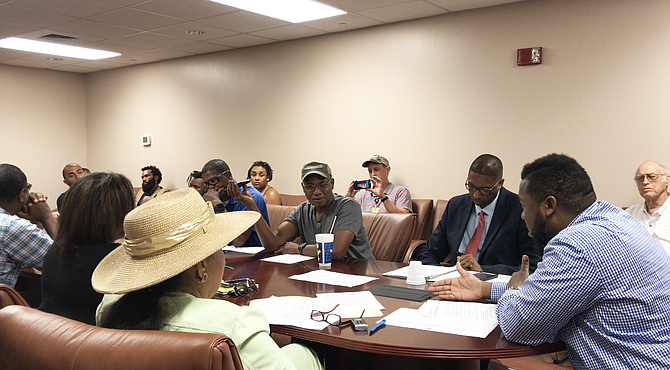 In what was supposed to be the final meeting of Mayor Chokwe Antar Lumumba's officer-involved-shooting task force, activists interrupted and ultimately delayed the group's agenda, forcing another meeting on Sept. 6, 2018.