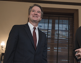 The tone of the 2003 email is different from Brett Kavanaugh's remarks stressing how difficult it is to overturn precedent like Roe during confirmation hearings, which opened for a third day Thursday with angry complaints and finger-pointing among senators over the unusual vetting process for the judge. 