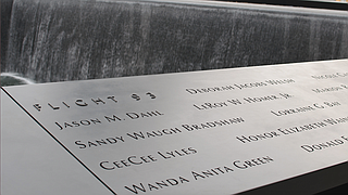Thousands of 9/11 victims' relatives, survivors, rescuers and others who gathered on a misty Tuesday morning at the memorial plaza where the World Trade Center's twin towers once stood.