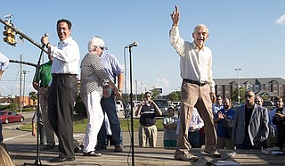 Former Texas Congressman Ron Paul endorsed Mississippi State Sen. Chris McDaniel in his 2014 bid for U.S. Senate at a rally in Hattiesburg, Miss. Paul endorsed him again in his 2018 bid on Sept. 19.