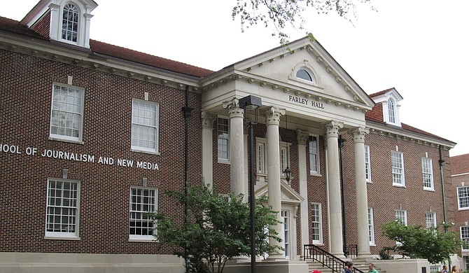 Ed Meek, the eponym of the Meek School of Journalism and New Media at the University of Mississippi, requested for his name to be removed from the institution on Sept. 22, less than a week after his Facebook post including two black women stirred controversy. Ken Lund/Flickr