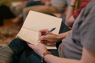 JFP Music Editor Micah Smith partnered with Blue Sky Studios in Jackson for a workshop on how artists should connect with local media on Oct. 1. Photo courtesy Kody Gautier