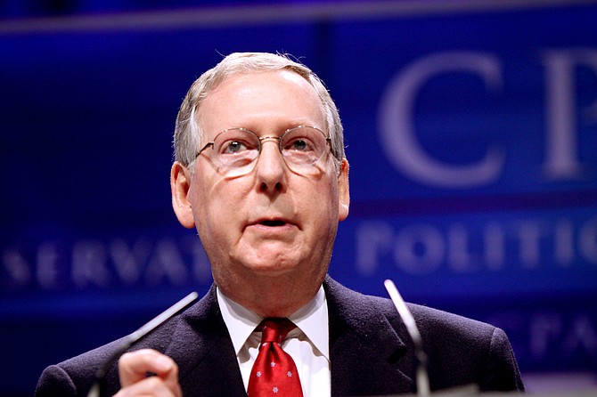 Senate Majority Leader Mitch McConnell acknowledged Wednesday that Republicans have a longstanding gender gap when it comes to American women, but he stood by one key Senate woman, saying "nobody's going to beat" Lisa Murkowski of Alaska despite her opposition to Brett Kavanaugh. Photo courtesy Flickr/Gage Skidmore