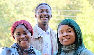 Tougaloo students Samys Douglas, Zarius Holliman and Twanesha Jones have all drawn inspiration from their college to vote on Nov. 6.