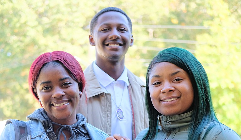 Tougaloo students Samys Douglas, Zarius Holliman and Twanesha Jones have all drawn inspiration from their college to vote on Nov. 6.