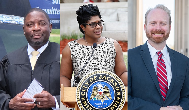 Unofficial Hinds County election results show that (left to right) Johnnie McDaniels for Hinds County Court Sub-District 3; Rep. Adrienne Wooten, D-Jackson, for Hinds County Circuit Court District 1; and David McCarty for Court of Appeals District 4-2 will all likely be on the Nov. 27, 2018, runoff ballot. File Photo