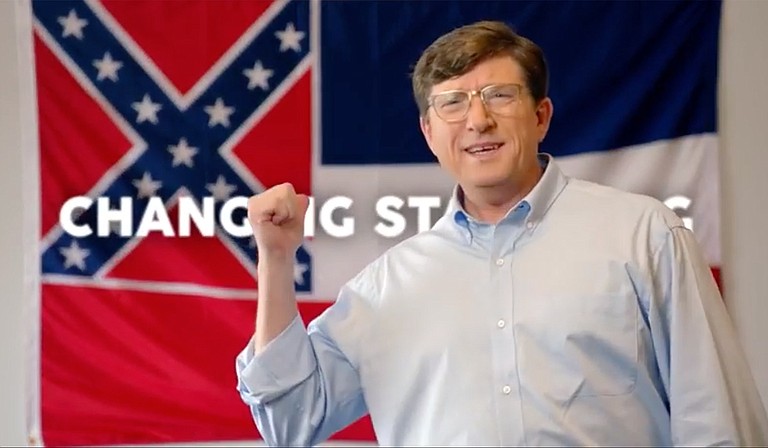 U.S. Senate candidate David Baria took what many would say was a daring political stand on the Mississippi flag during his campaign. Photo courtesy Baria Campaign