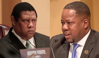 Ward 3 Councilman Kenneth Stokes and Ward 6 Councilman Aaron Banks led the council to issue a vote of “no confidence” in U.S. Sen. Cindy Hyde-Smith on Nov. 20, 2018, following videos of her now-viral “public hanging” and voter-suppression comments. Photos by Imani Khayyam; file photos