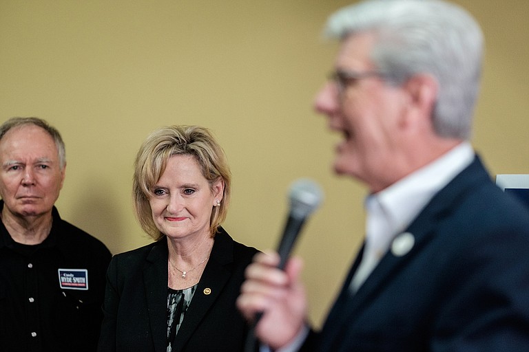 Cindy Hyde-Smith has provided false data on abortion and birth-control access and has men speak for her, hiding behind them like a child.