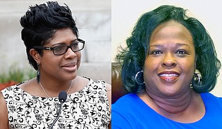 Rep. Adrienne Wooten (left) and former Hinds County District Attorney Faye Peterson (right) won circuit court seats in the judicial run-off, creating a woman majority and cementing the first all-black Hinds County Circuit Court bench.