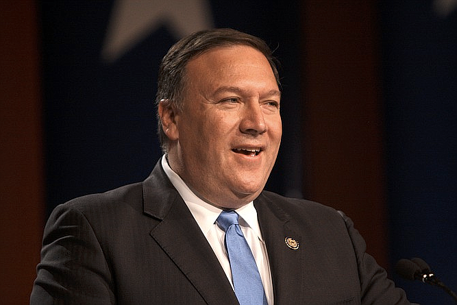 At NATO talks in Brussels, U.S. Secretary of State Mike Pompeo accused Russia of "cheating at its arms control obligations" under the 1987 Intermediate-Range Nuclear Forces Treaty. Photo courtesy Flickr/Gage Skidmore