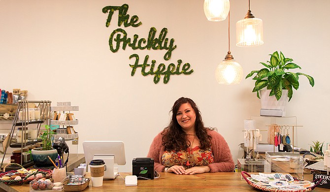 Jenni Sivils opened The Prickly Hippie, a business that sells baked goods, coffee, succulents and more, in July 2018. Photo courtesy Brandon Smith