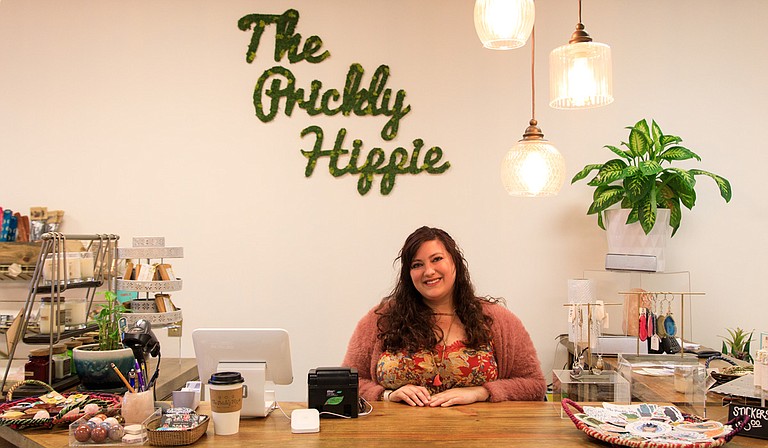 Jenni Sivils opened The Prickly Hippie, a business that sells baked goods, coffee, succulents and more, in July 2018. Photo courtesy Brandon Smith