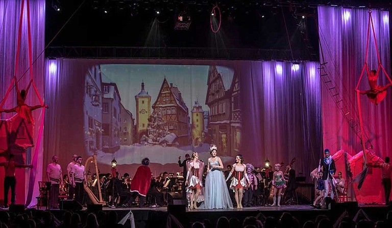 Thalia Mara Hall in downtown Jackson has featured plenty of orchestral events over the years, but the latest concert from touring act Cirque Musica plans to do something a little different with the space. Photo courtesy Sovic Designs