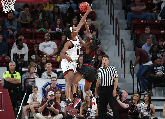 With Victoria Vivians now in the WNBA, the Bulldogs will depend on players such as Tearia McCowan. Photo courtesy MSU Athletics