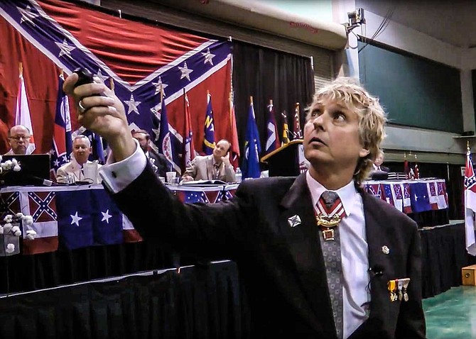 Sons of Confederate Veterans Commander-in-Chief Michael Givens spoke the the SCV's Annual Reunion in Vicksburg, Miss., in 2013. Mississippi Lt. Gov. Tate Reeves was among those speaking. Photo courtesy SCVORG channel on YouTube