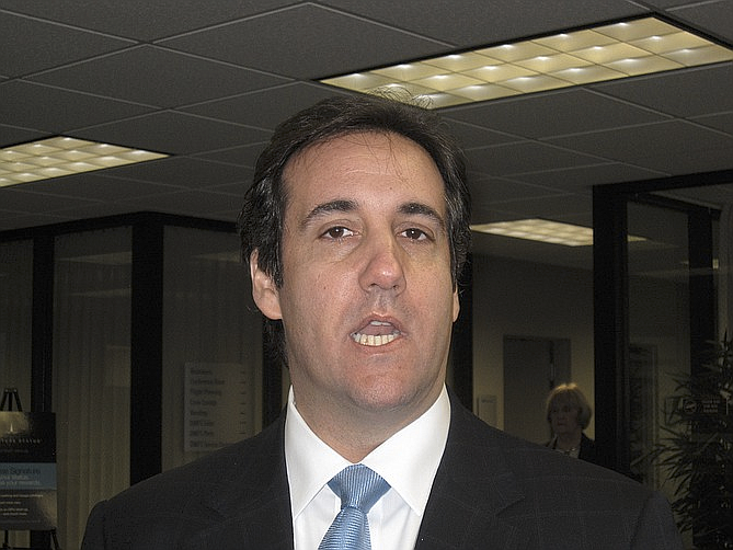President Donald Trump's former personal lawyer, Michael Cohen, told Congress on Wednesday that Trump knew ahead of time that WikiLeaks had emails damaging to Hillary Clinton's presidential campaign, and he testified that Trump is a "racist," a "conman" and a "cheat." Photo by IowaPolitics.com