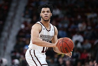 Quinndary Weatherspoon has improved each year since he was named to the all-SEC freshman team in 2015 and the All-SEC first and second team squad the last three years, said Bulldogs head coach Ben Howland. Photo courtesy MSU Athletics