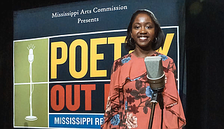 Taylor Mills of Northwest Rankin High School is this year's state champion and will represent Mississippi at the Poetry Out Loud national finals in Washington, D.C., April 30-May 1. Photo courtesy MPB