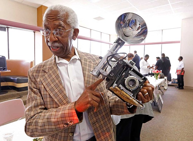 In a state Department of Archives and History news release, Jerry W. Keahey Sr. says he hopes his camera will be displayed near his photos in the museum's exhibition about the Tougaloo Nine. Photo by Rogelio V. Solis via AP