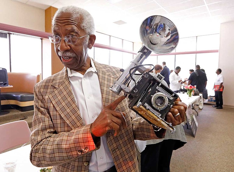 In a state Department of Archives and History news release, Jerry W. Keahey Sr. says he hopes his camera will be displayed near his photos in the museum's exhibition about the Tougaloo Nine. Photo by Rogelio V. Solis via AP