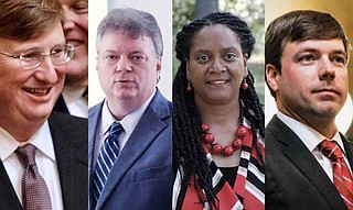 Republican Lt. Gov. Tate Reeves and Democratic Attorney General Jim Hood raised the most in the first quarter of Mississippi's 2019 governor's race, while opponents Velesha P. Williams and Robert Foster raised more modest sums.