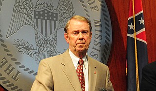 Mike Chaney is the state insurance commissioner and fire marshal. He says having a smoke alarm can cut the risk of fire death in half. File Photo by Trip Burns