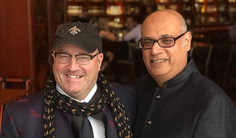 City Grocery owner John Currence (left) with Vishwesh Bhatt (right) Photo by Elizabeth Monteith