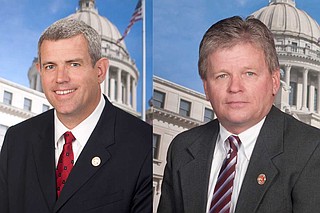 Republican Speaker Philip Gunn (left) said Friday that the House Ethics Committee will "closely monitor this case" in regard to Rep. Doug McLeod's (right) domestic violence charge against his wife.