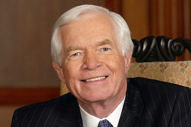 The first of two funeral services for Thad Cochran is taking place Monday at the Mississippi Capitol in Jackson. The second is on Tuesday at a church in the city. Photo courtesy U.S. Senate