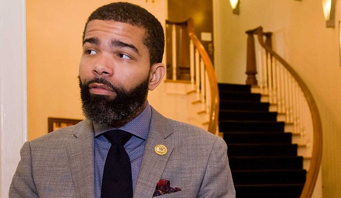 Mayor Chokwe A. Lumumba announces Lead Safe Housing Program, which will test homes for lead-based paint and remedy the hazard, at a press conference on June 17.