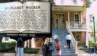 Margaret Walker's Mississippi Writers Trail marker is located at Jackson State University, where she was an English professor from 1949 to 1979 and was also known as Margaret Walker Alexander. Photo courtesy WLBT via AP