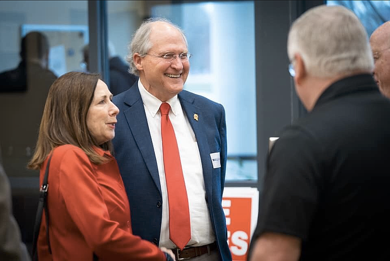 Bill Waller Jr. with his wife, Charlotte Waller, at a recent campaign stop. Photo courtesy Facebook/Bill Waller Jr.