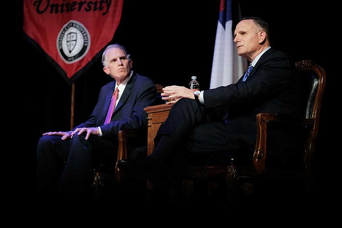 Mississippi Rep. Mark Baker (right), R-Brandon, is running on a “tough on crime” approach to drugs. Andy Taggart (left) has a more balanced platform. Photo by Ashton Pittman