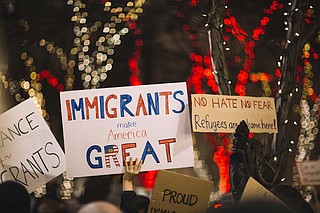 "Perhaps most importantly, we can set an example of what America really is. We can use our own voices to call for a humane immigration system and use our resources to support members of our communities who were attacked today. We can be the America we know we can be." Photo by Nitish Meena on Unsplash