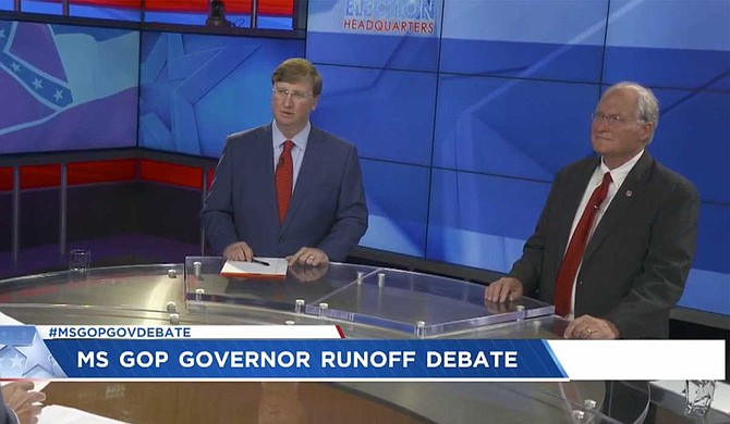 Lt. Gov. Tate Reeves said he and Bryant have been in step up to 98% of the time on big issues, including restricting abortion. Retired Mississippi Supreme Court Chief Justice Bill Waller Jr. offered a longer list, saying lines at driver's license offices have been too long and the state crime lab has received too little money. Photo courtesy WJTV