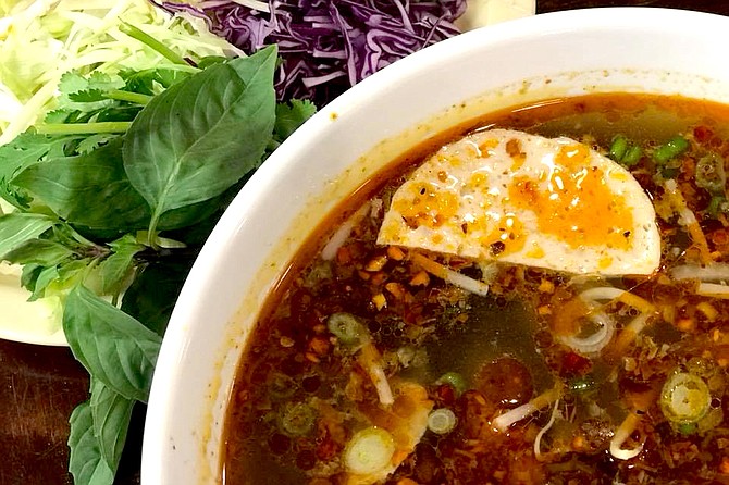 Thoung and Lily Hong opened Vietnamese restaurant Pho Huong in October 2017. The restaurant serves dishes such as pho and a Vietnamese beef stew. Photo courtesy Pho Huong