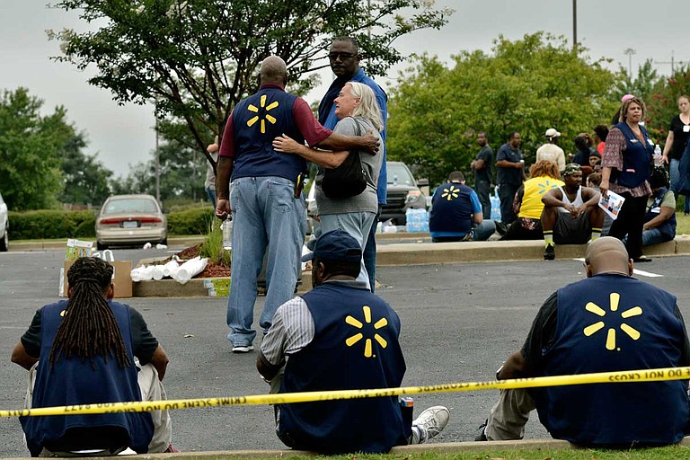 Abram's next hearing is set for Sept. 13. He's charged with murder in the shooting of 40-year-old Anthony Brown and 38-year-old Brandon Gales on July 30. Authorities have said Abram was suspended from his job at the Walmart the day before the shootings. Photo by Brandon Dill via AP