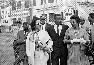 In this April 18, 1963 file photo, Coretta Scott King, left, the Rev. Fred L. Shuttlesworth, center, and Mrs. Juanita Abernathy, leave Birmingham jail after visiting Rev. Martin Luther King, Jr. and Rev. Dr. Ralph Abernathy in Birmingham, Ala. Juanita Abernathy, who wrote the business plan for the 1955 Montgomery Bus Boycott and took other influential steps in helping to build the American civil rights movement, has died. She was 88. Family spokesman James Peterson confirmed Abernathy died Thursday, Sept. 12, 2019, at Piedmont Hospital in Atlanta following complications from a stroke. (AP Photo/File)