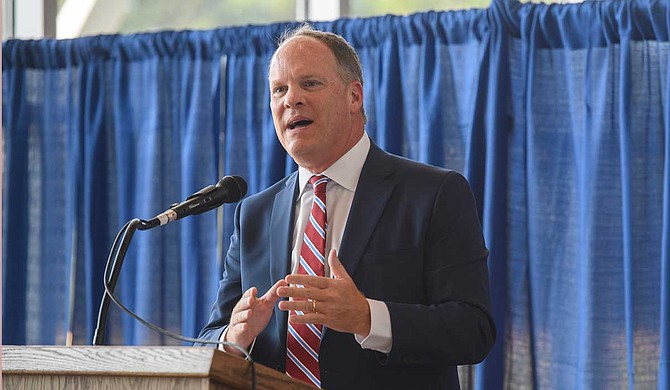 David Magee talks about the grass-roots outpouring of support for the UM William Magee Center for Wellness Education, which was named for his son. In 2013, William passed away from an accidental overdose after relapsing. Photo by Thomas Graning/Ole Miss Digital Imaging Services