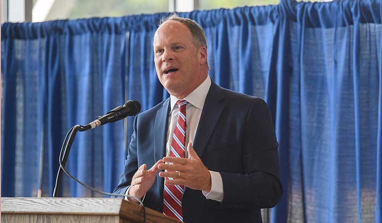 David Magee talks about the grass-roots outpouring of support for the UM William Magee Center for Wellness Education, which was named for his son. In 2013, William passed away from an accidental overdose after relapsing. Photo by Thomas Graning/Ole Miss Digital Imaging Services