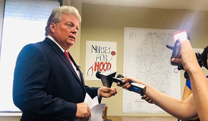 Mississippi Attorney General Jim Hood, the Democratic nominee for governor, accused Republican opponent Tate Reeves of blocking bills designed to regulate sales of e-cigarettes and other vaping products. Photo by Ashton Pittman.
