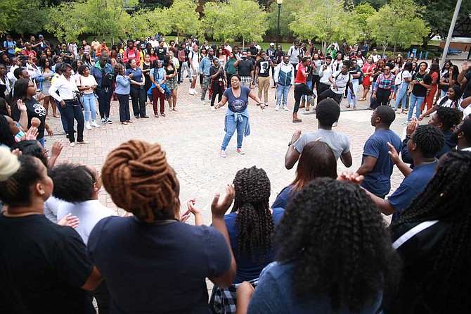 JSU will hold its Homecoming Yard Fest on Friday, Oct. 11, from 11 a.m. to 6 p.m. The event will include performances by the Sonic Boom of the South, JSU cheerleaders and the JSU Dance Ensemble, and food trucks on the Gibbs-Green Plaza. Photo courtesy JSU