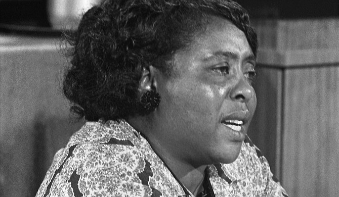 Fannie Lou Hamer, a women's rights activist and co-founder of the Freedom Democratic Party, died of untreated breast cancer on March 14, 1977. Photo courtesy Warren K. Leffler/U.S. News & World Report Magazine